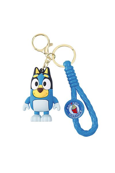 Choice 1 Bluey And Bingo Cute Cartoon Pvc Model Dolls Keychain Car Keyring Decoration Backpack Pendant Chi.