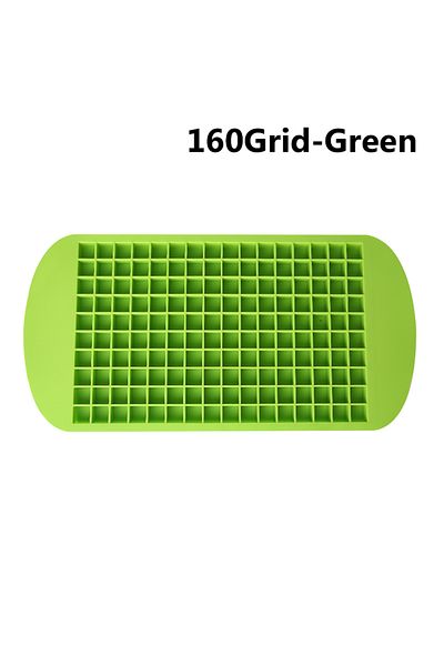 Choice 1pcs Green 160 Grid Mini Silicone Ice Tray Ice Cubes Foldable Ice Mold Ice Breaker Ice Grid Tray Sma