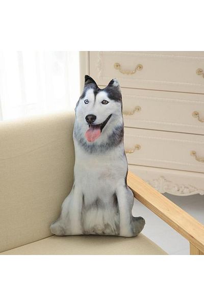Choice 50cm 50cm Cute Simulation Dog Plush Toy 3d Printing Stuffed Animal Dog Plush Pillow Stuffed Cartoon