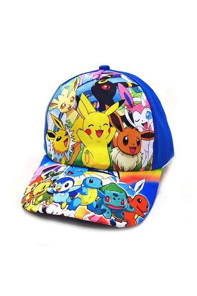 Choice 48-54cm 3 Pokemon Baseball Cap Pikachu Beach Anime Character Funny Hat Outdoor Sports Ultraviolet Su