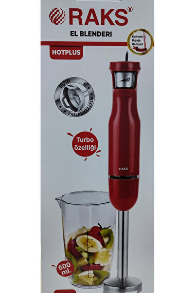 Raks Hotplus 1700 Watt Turbo Çubuk El Blenderi, Ölçü Kabı ve Kahvaltı Bıçağı Hediyeli El Blenderi