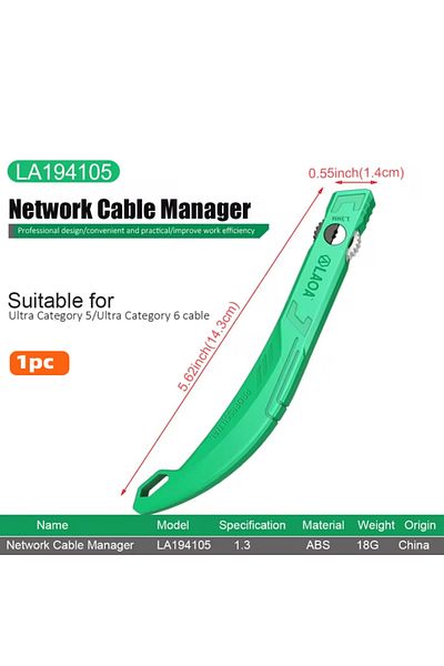LAOA 1pc Network Cable Untwist Tool 1.3mm Engineer Wire Straightener For Category 5/6 Crystal Cables