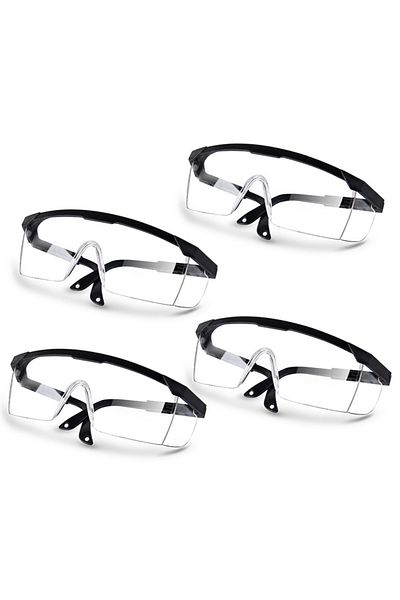 Choice Black 4pcs 1/2/4pcs Motorcycle Anti-splash Protective Wind Dust Proof Goggles Eye Protection Lab Gog