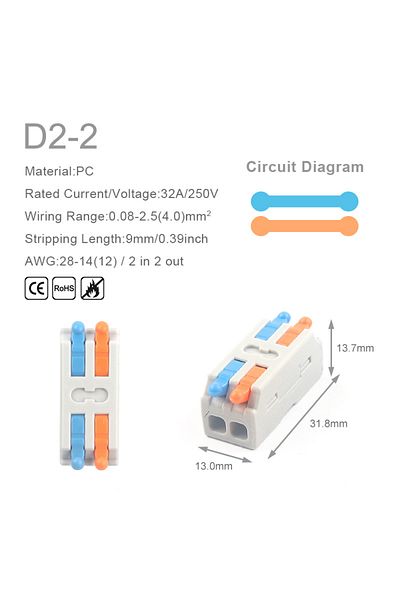 Choice 10pcs 10pcs 10pcs Mini Fast Wiring Cable Connectors Universal Compact Splitter Electrical Conductors