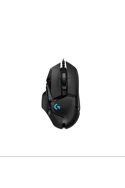 Choice ماوس الألعاب Logitech G502 Hero Cable الأسود مع ماوس ميكانيكي للرياضات الإلكترونية مع ضوء RGB يمكن أن يكون