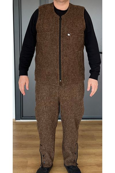 Elzem Felt (Clay) Vest Pants Suit