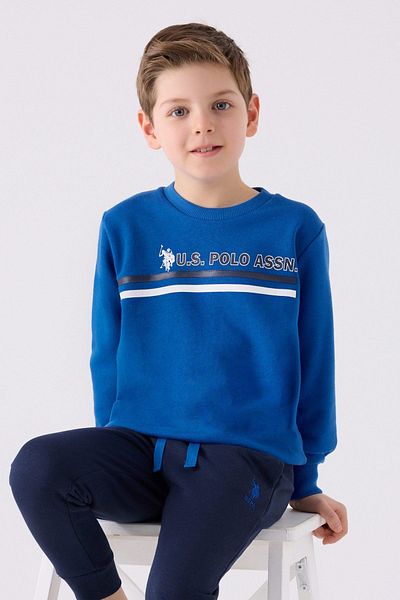 U.S. Polo Assn. Отбор за момчета - възраст 4-15 години, лицензиран US Polo ASSN, Saxe Blue