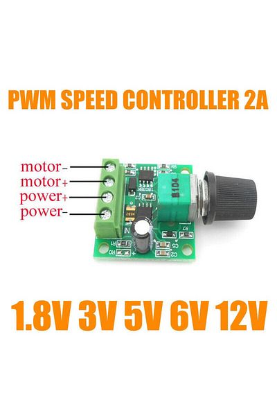 Choice DC 1.8V 3V 5V 6V 12V PWM Motor Speed Controller Adjustable Speed DC Motor Driver Home Improvement...