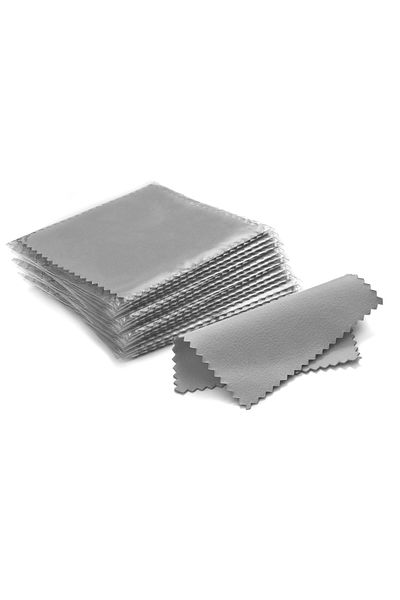 Choice Gray 50pcs 50pcs Sterling Silver Polishing Cloth Set Jewelry Cleaning Cloths Soft Wipe Wiping Cloth