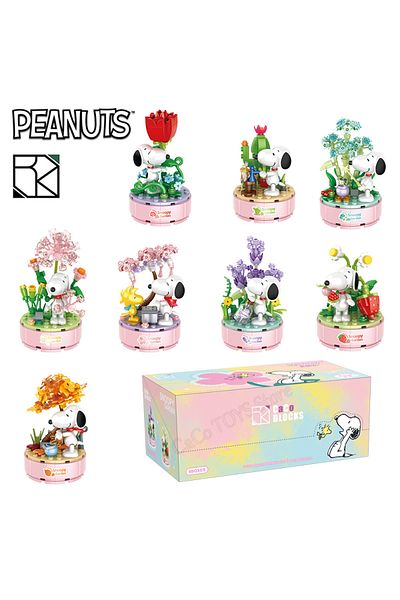 Choice S25 Genuine Snoopy Building Blocks Multi-faceted Life Puzzle Box Cartoon Plastic Building Blocks Tre