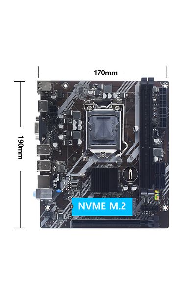 MUCAI Motherboards H61 Motherboard Lga 1155 Kit Compatible With Intel Core Cpus 2nd And 3rd Generati