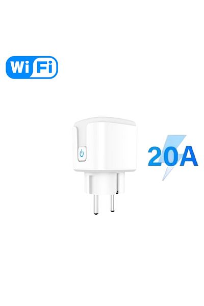 Choice 100-240v Eu 2 20a 1pcs Beige Tuya Wifi Smart Plug Socket Eu 16/20a With Power Monitoring Timing Voic