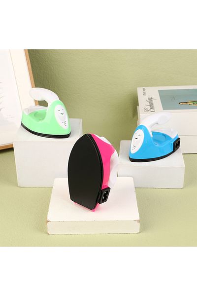 KOQZM C-US Mini Craft Iron Electric Iron Portable Handy Heat Press Diy Small Iron For Ironing Clothes Laun