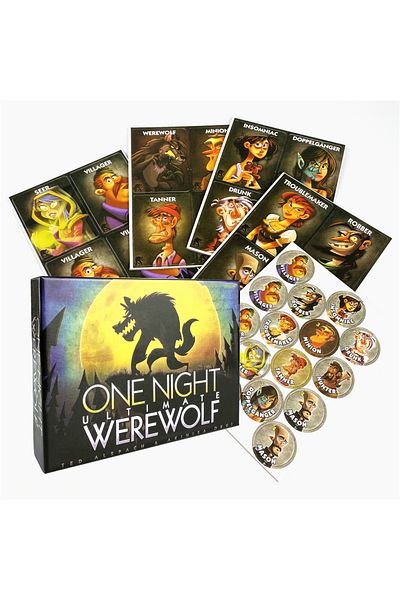 Choice لعبة لوحة مجموعة بطاقات Werewolf One Night Ultimate Werewolf B1 إصدار Alien Super Villains