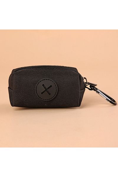 Choice Canvas Dog Poop Bag Holder, Outdoor Pet Waste Bag Dispenser with Carabiner Clip, Animal Waste Col...