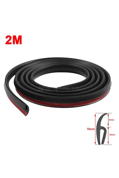 Choice 1pc Blalion Type H Car Windshield Rubber Seal Self-adhesive Front Rear Dashboard Windshield Soundpro
