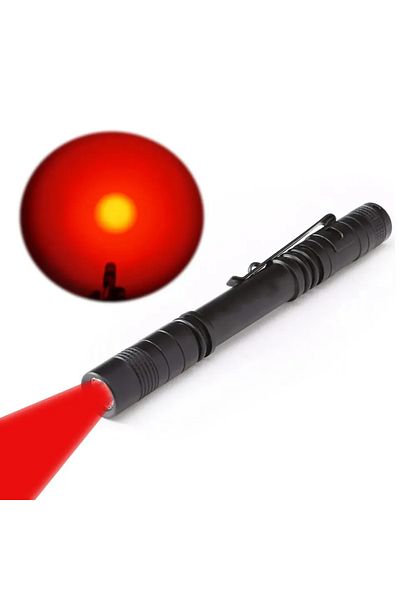 ESMARTER Aaa Black 702 Red Lgiht Red Light Penlight One Mode Red Light Flashlight For Camping Hiking Animal P