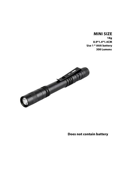 XIWANGFIRE 1pcs Mini Mini Led Flashlight Pocket Pen Light Portable 1000 Lumens Waterproof Torch Using Aaa Batte