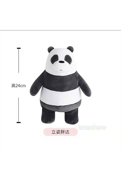Choice 24cm Standing Panda 24cm Standing We Bare Bears Cartoon Plush Toys Grizzly Panda Icebear Soft Stuffe