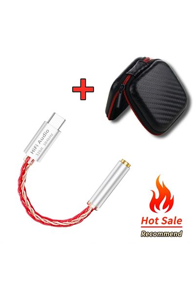 Choice Red With Bag Dac Cable Usb Type C To 3.5mm Jack Hifi Audio Amp Adapter Wired Earphone For Kz Earplug