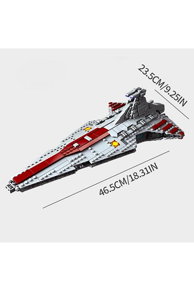 AMAZINGBLOKS لا يوجد صندوق 960 قطعة 960 قطعة مكعبات بناء سفينة حربية فضائية سفينة دفاعية نموذجية مجموعات مكعبات د