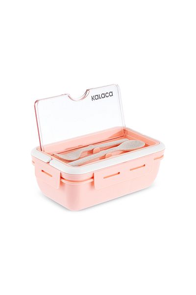 Karaca Fusca Lunch Box with Fork Spoon/Meal Carry/Storage Box Powder
