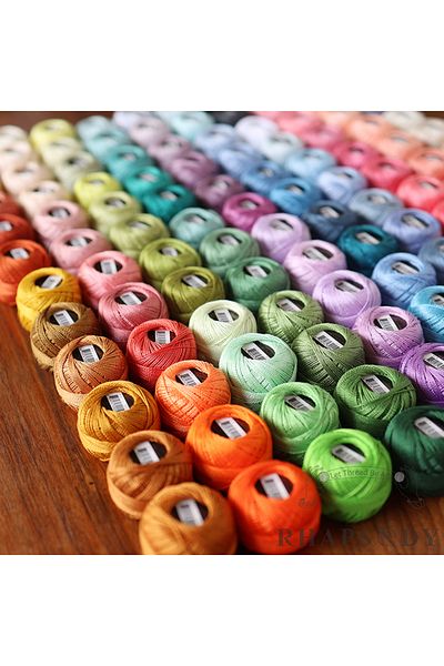 Choice Rhapsody Size #8 Pearl Cotton Crochet Thread Embroidery Craft Needle Cross Stitch Egyptian Cotton...