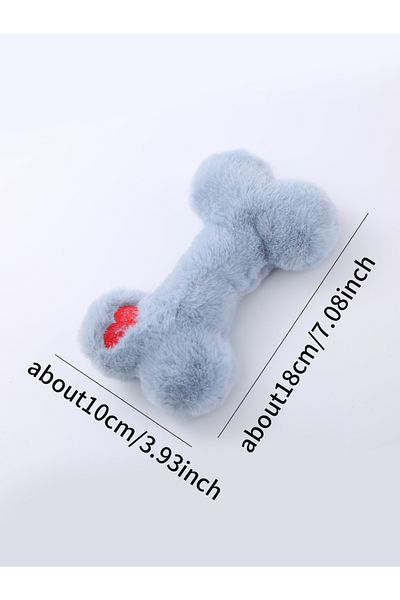 Choice Xs Blue Cute Love Bone Plush Vocal Dog Toys Containing Bb Called Grinding Teeth Bite Resistant Inter
