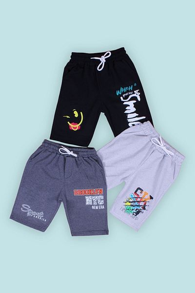 FYK KİDS BOY 3-PIECE CAPRY SHORTS