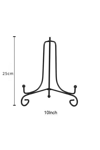 Choice 10inch 1pc Black Iron Diy Craft Bracket Book Holder Photo Pedestal Bowl Picture Frame Plate Rack Dis