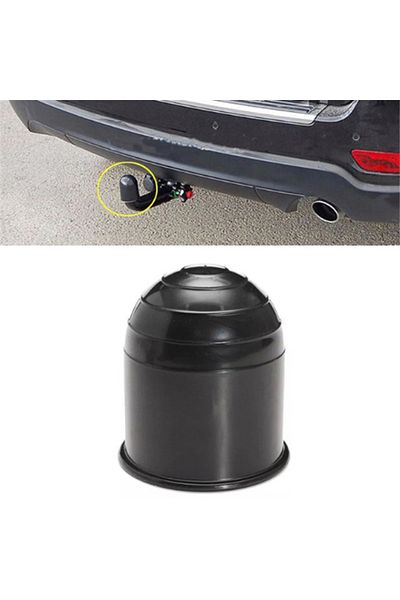 Choice Universal 50MM Trailer Accessories Black Trailer Ball Cover Tow Bar Ball Cover Cap Hitch Protecti...