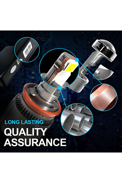 Choice مصباح أمامي ليد H8 H9 H11 Stella 2x H7 H11 LHD/RHD عدسة صغيرة 9005/9006 شعاع منخفض تلقائي STG