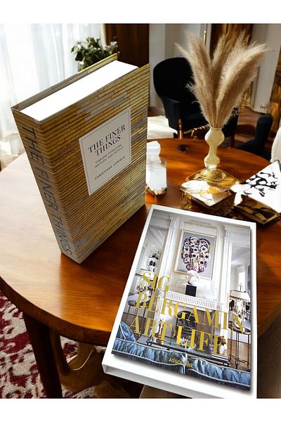 Saccura Decor Decorative Book Box Set, Gold Home Box Set of 2
