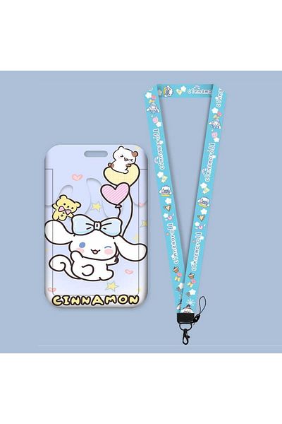 Choice 1 Cartoon Sanrio Hello Kitty Lanyard Card Sleeve Id Card Holder Bus Subway Access Work Permit Card .