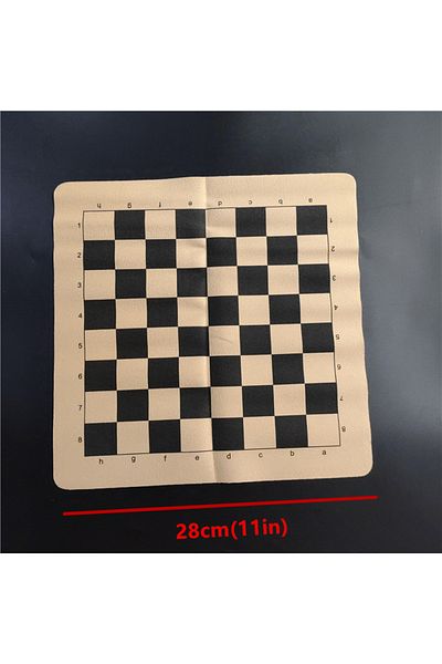 Choice Imitation Ancient Chess Trumpet Resin Chess Pieces Leather Chessboard 28*28cm(11INCH) Qing Bing C...