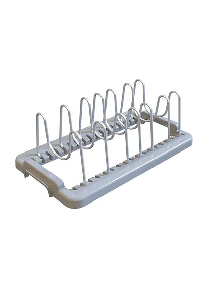 Prima Nova Gray Fin In-Cabinet Pot Lid Holder