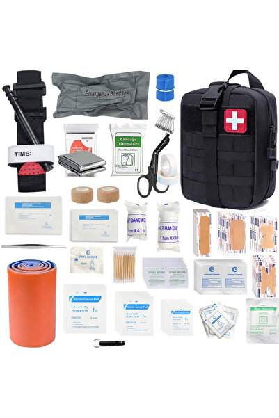Choice مجموعة أدوات الإسعافات الأولية متعددة الوظائف للسفر في الهواء الطلق، 1...