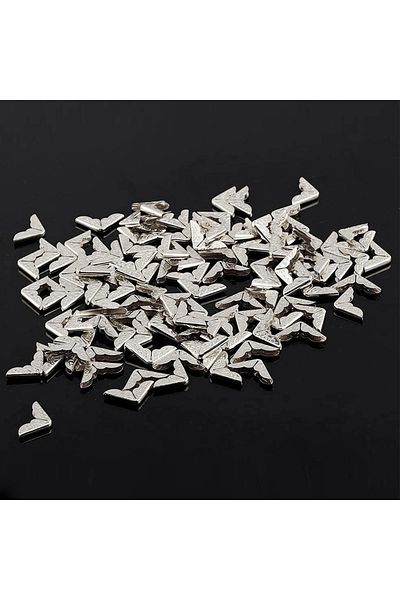 Choice 50Pcs Metal Book Corner Protector Vintage Scrapbook Photo Album Notebook Menus Folder Protecting ...