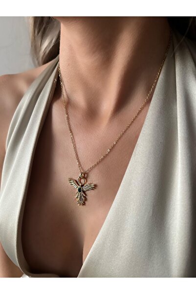 İNN JEWELLERY Çelik Kolye Kararmaz Antialerjik Kuğu  Figürlü (2 YIL ITHALATÇI...