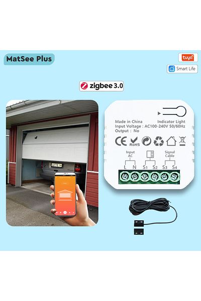 Choice Eu Plug Type Tuya Smart Life Zigbee Garage Door Opener Controller App Remote Control Supports Alexa