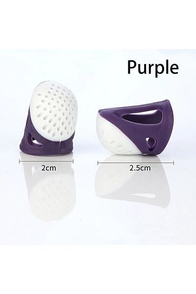 Choice Large Multifunctional Silicone Thimbles Hollowed Out Breathable Protective Finger Sleeve Diy Crafts
