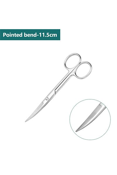 Choice 11.5cm Pointed Bend 10cm/11.5cm/13cm/14cm/16 Cm Animal Veterinary Vet Medical Stainless Steel Surgic