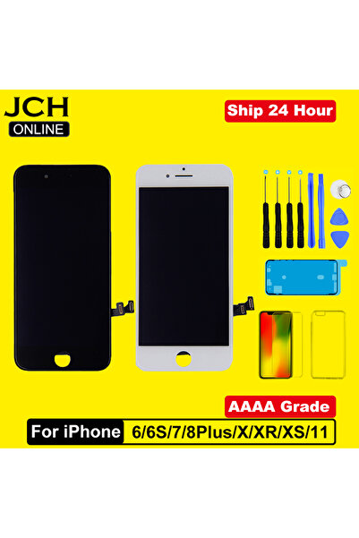 choice2 مجموعة محول رقمي لشاشة اللمس ثلاثية الأبعاد المثالية لهاتف iPhone 7 باللون الأسود من الدرجة AAAA لهاتف iPhone 6 6S 7 8 Plus