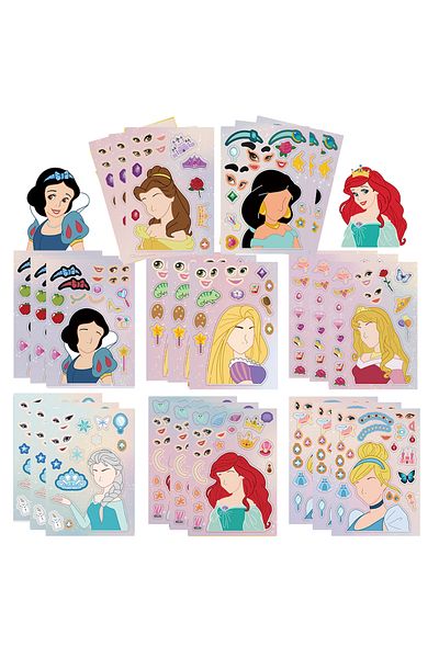 Choice 32 Sheets 32sheets Children Diy Puzzle Sticker Princess Face Funny Cartoon Assemble Stickers Kids To