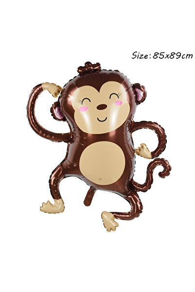 Choice 1pc B05 Monkey 1pc Jungle Wild Animal Balloons Forest Lion Monkey Gira...