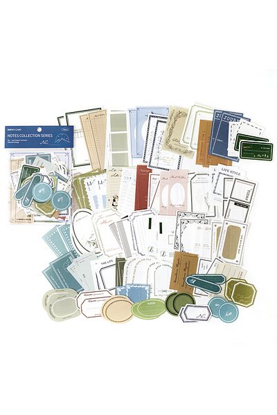 Choice A 100pcs Vintage Notes Collection Series Memo Pad Decorative Stationery Scrapbooking Diary Album La.