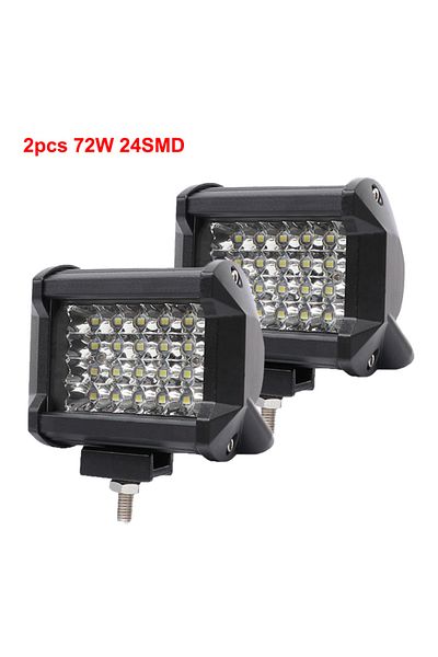 Choice شريط إضاءة LED 72 وات من Nlpear مكون من قطعتين/ضوء عمل لمصابيح LED للطرق الوعرة لشاحنة سيارة S