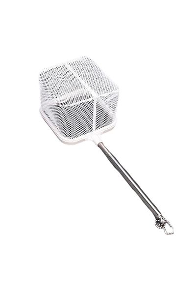 Choice White Fishing Landing Net Rustproof Corrosion Resistant Stainless Steel Fishing Net For Catchin Fish