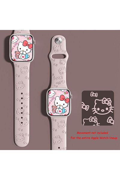 Choice 38mm 40mm 41mm B Sanrio Hello Kitty Strap For Apple Watch Band 45mm 44mm 42mm 41mm 38mm 49mm 40mm Si