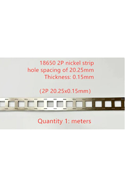 Choice شريط نيكل 2P بطول 1 متر، بقياس 0.15*20.25 مم، لبطاريات الليثيوم 18650،...